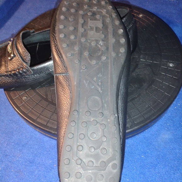Coach New York Black Pebbled Leather Loafers Sz. 9B-US, 39-EU - Picture 8 of 8
